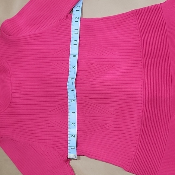 Ted Baker, Size 3 (US 8-10) Viviiyy Engineered Skater Dress,  Hot Pink,  EUC - Picture 7 of 16